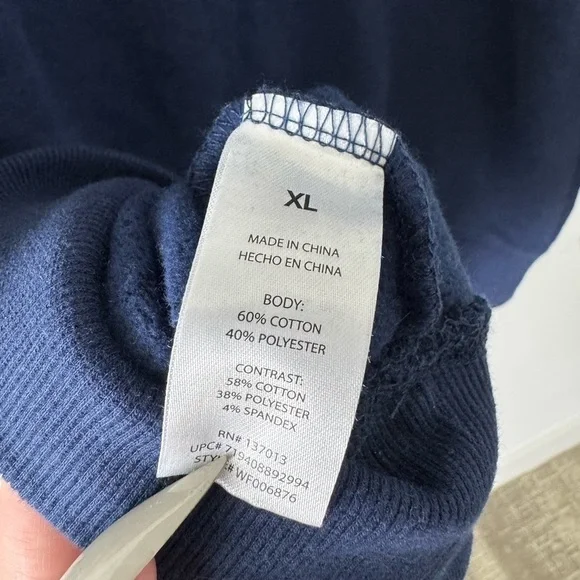 WILDFOX ‘Wellness Society’ Keely Raglan Sweatshirt in Medieval Blue - Picture 10 of 11